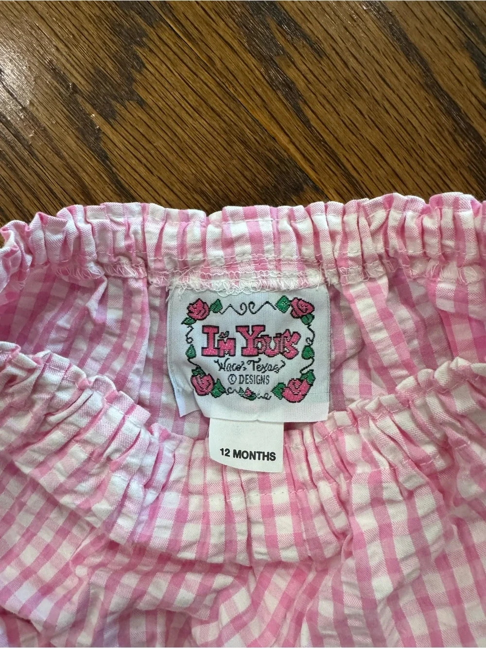 N/A pink gingham